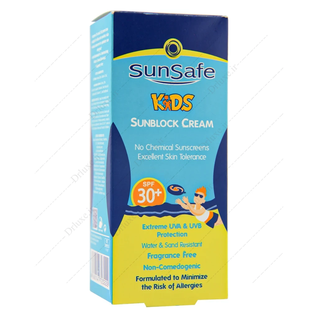 کرم ضد آفتاب SPF30 کودکان سان سیف 50 میلی لیتر